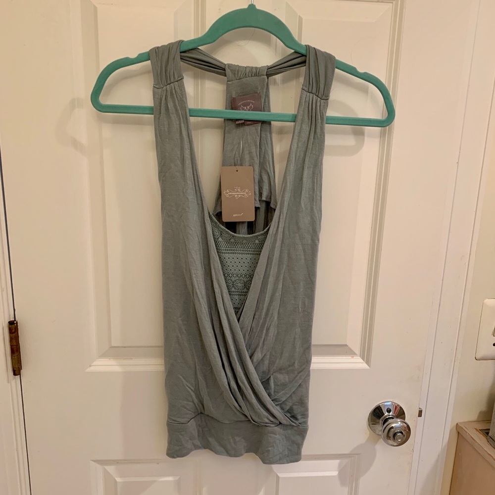 Green Anthropologie Tank